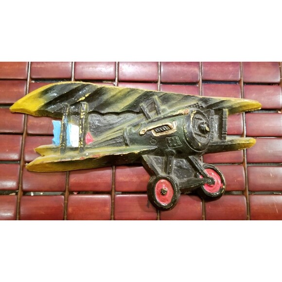 Vintage WWI French Newport Biplane & German Fokker Triplane Wall Art - Picture 2 of 5